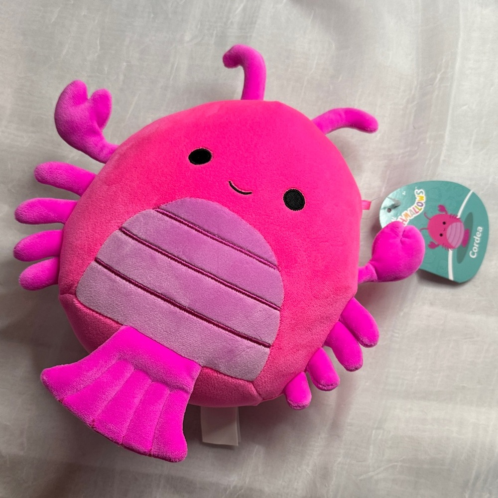 NWT! Squishmallows Pink and Purple Cordea Stuffed Animal